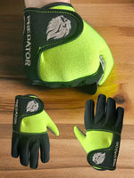 Green short wrist glove, 3 pack