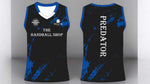 Predator sleeveless blue jersey