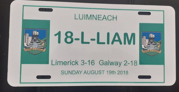 Limerick GAA License plate 2018