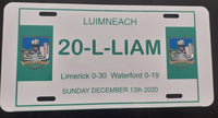 Limerick GAA License plate 2020