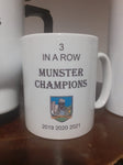 Limerick 3 in a row Munster mug